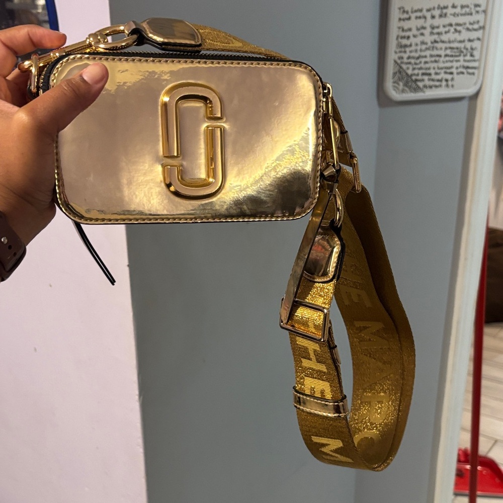 Marc Jacobs Gold Crossbody Bag